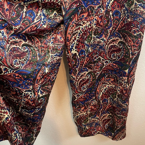 Zara • RARE Paisley Wide Leg Silky Jumpsuit Overall Playsuit Size M - Picture 4 of 6